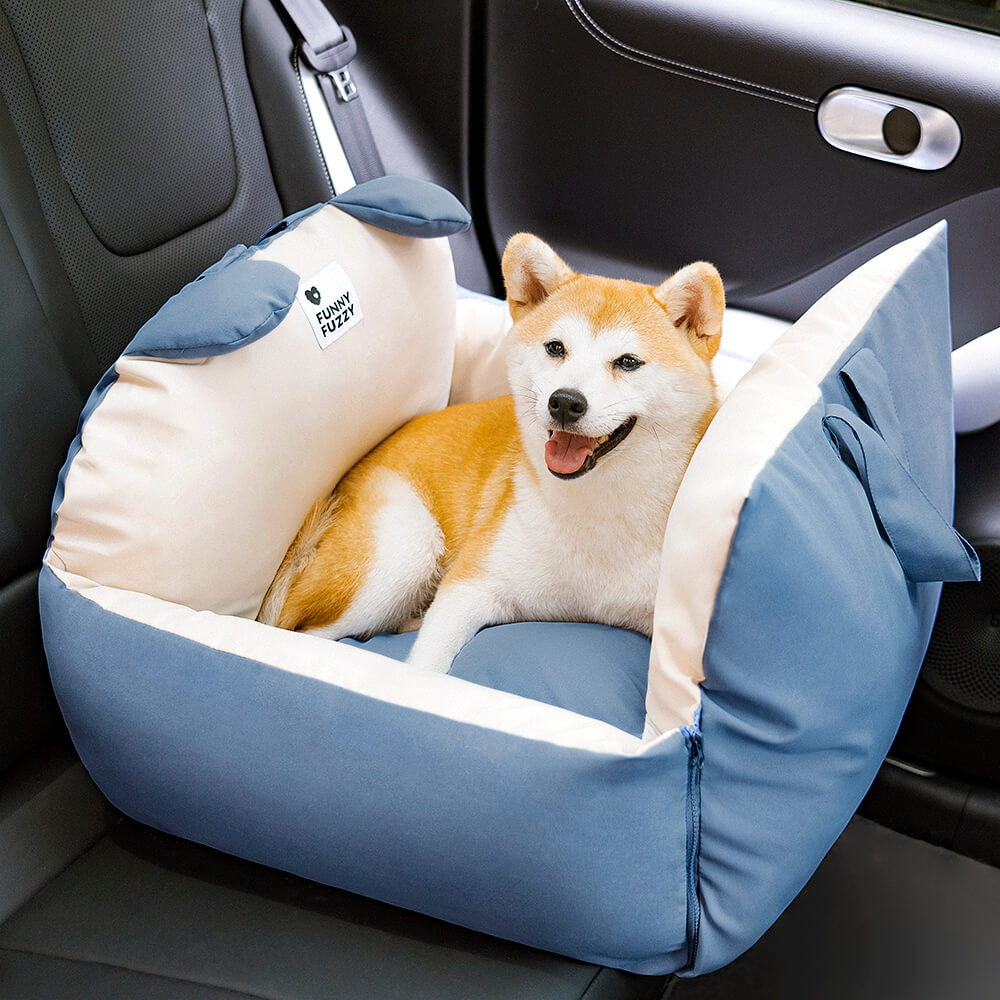 Auto-Hundebett für sicheres Reisen – Bequemer Autositz für Haustiere auf der Rückbank und für tägliche Fahrten