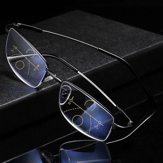 Lunettes multifocales allemandes – Amélioration intelligente de la vision de près, intermédiaire et de loin | Antireflets, protection contre la lumière bleue et technologie de verres adaptatifs