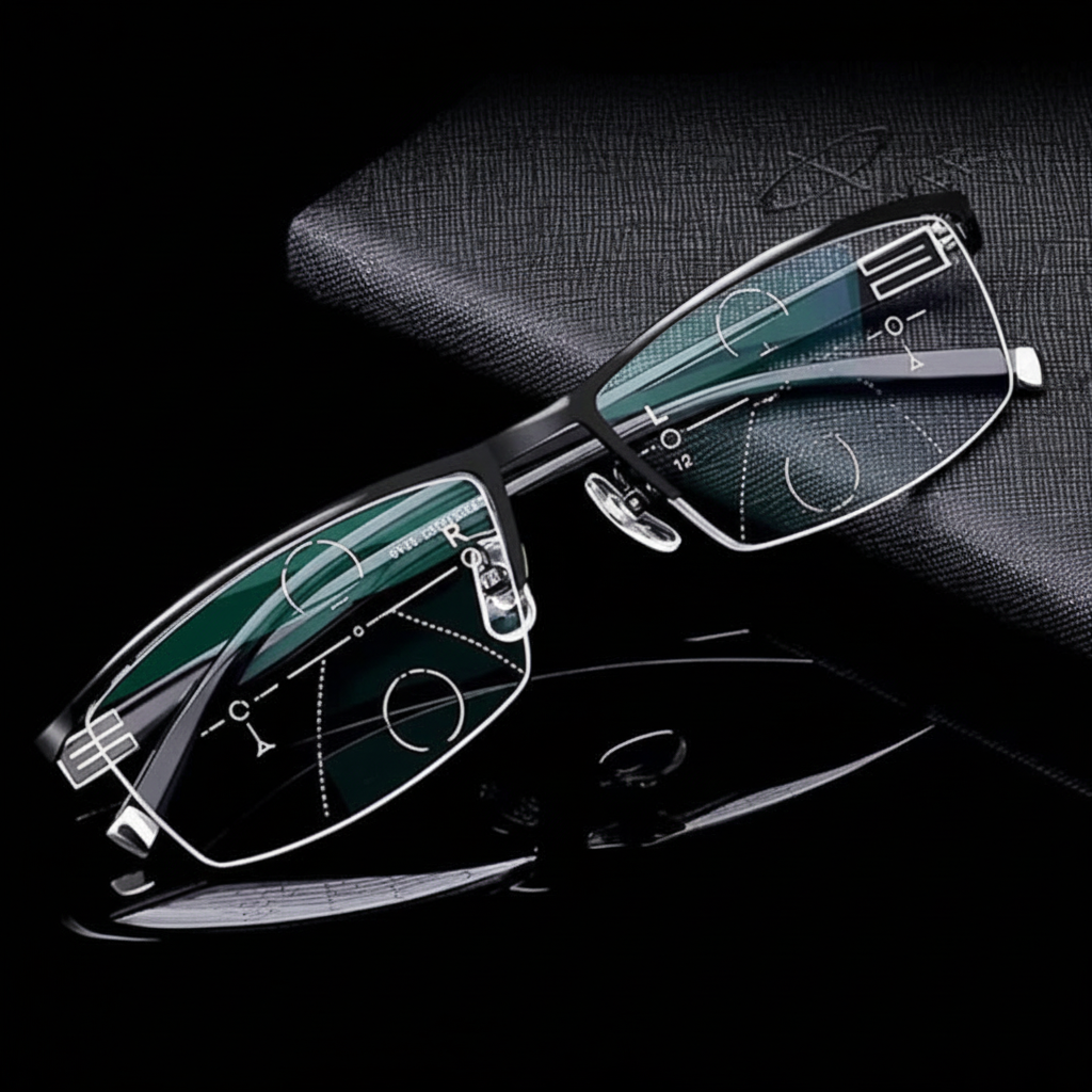 Lunettes multifocales allemandes – Amélioration intelligente de la vision de près, intermédiaire et de loin | Antireflets, protection contre la lumière bleue et technologie de verres adaptatifs