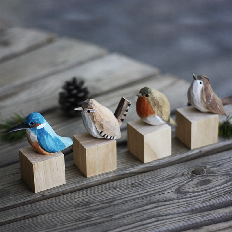 Oiseaux en bois fabriqués artisanalement - AuriBirds