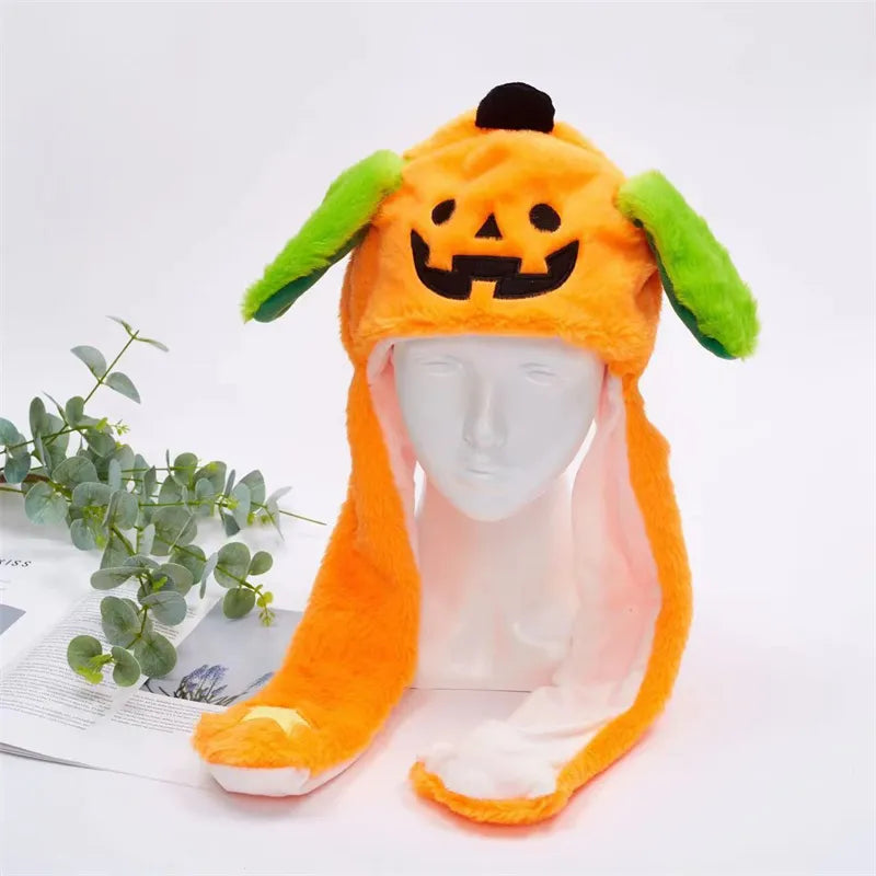 Interaktiver Hasenohrenhut für Kinder und Erwachsene – Niedlicher Plüschhut mit beweglichen Ohren zum Spielen, für Kostüme und als Geschenk