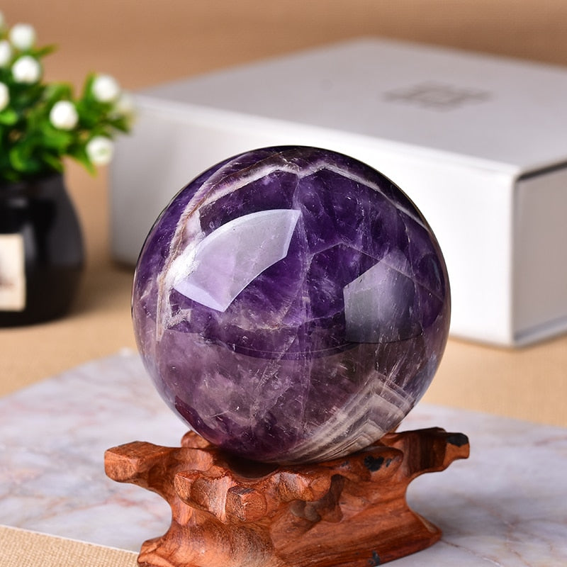 Dekorative Kristallkugel für die Wohndekoration – Elegantes Akzentstück für Wohnzimmer, Schlafzimmer und Meditationsbereiche