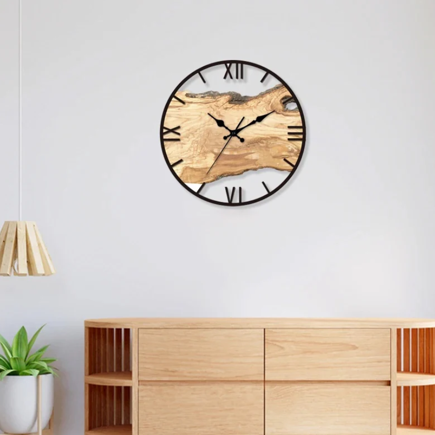 Transparente Wanduhr für moderne Wohndekoration – Minimalistische geräuschlose Uhr für Wohnzimmer und Büro
