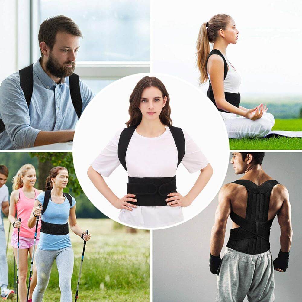 Gilet de maintien de la posture - Aide réglable à l’alignement du dos et des épaules pour un confort quotidien