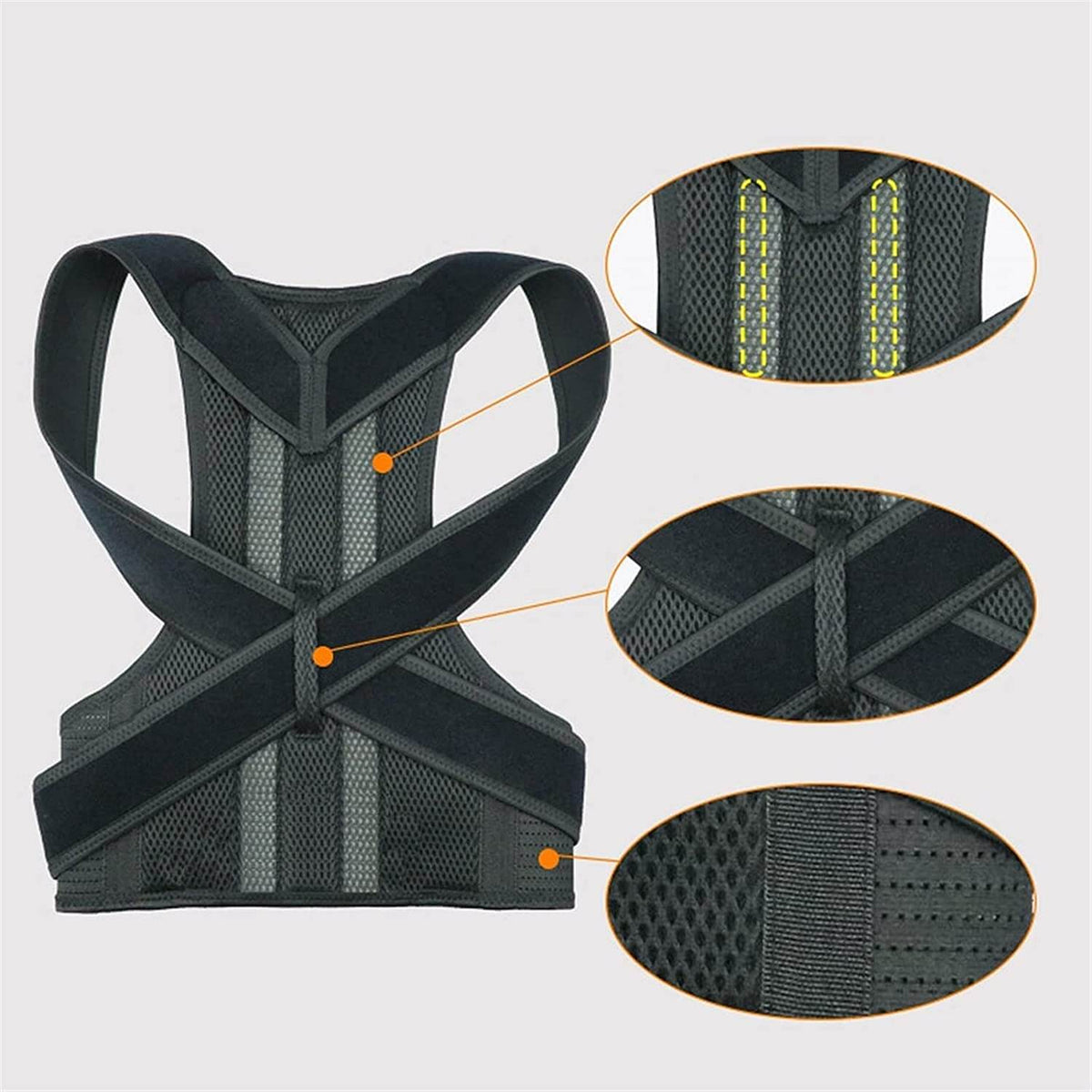 Gilet de maintien de la posture - Aide réglable à l’alignement du dos et des épaules pour un confort quotidien
