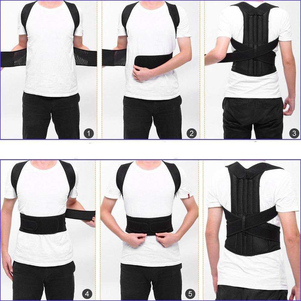 Gilet de maintien de la posture - Aide réglable à l’alignement du dos et des épaules pour un confort quotidien