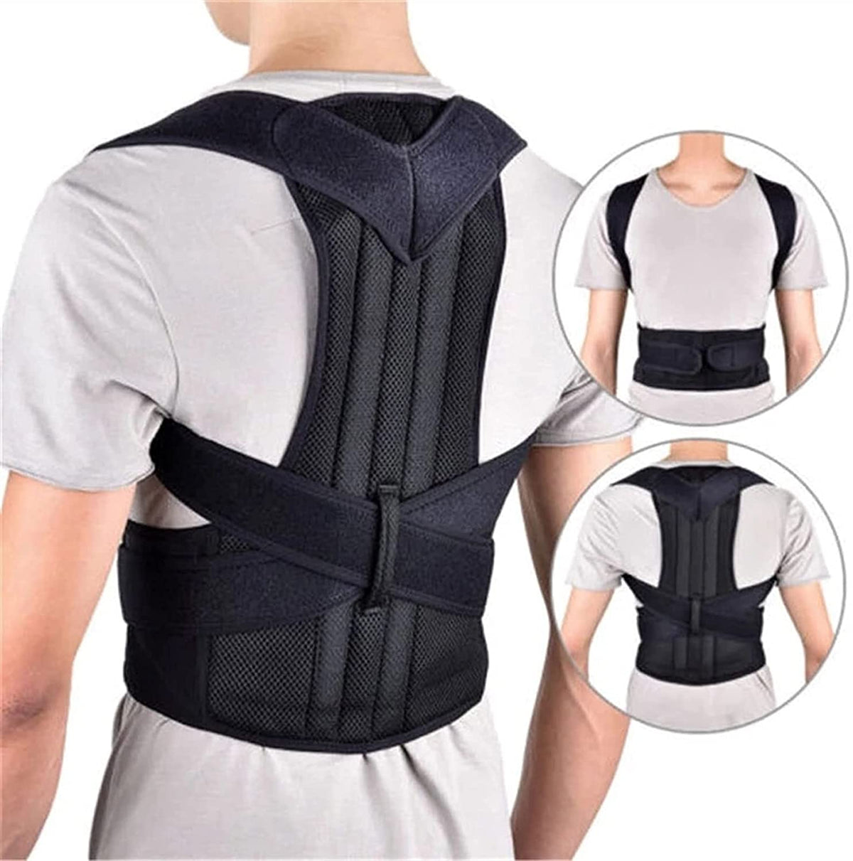 Gilet de maintien de la posture - Aide réglable à l’alignement du dos et des épaules pour un confort quotidien