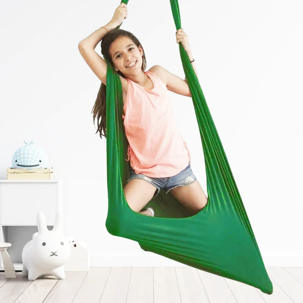 Balançoire sensorielle thérapeutique pour enfants - Siège suspendu apaisant en forme de cocon | Balançoire de compression intérieure pour la concentration, la relaxation et le soutien sensoriel