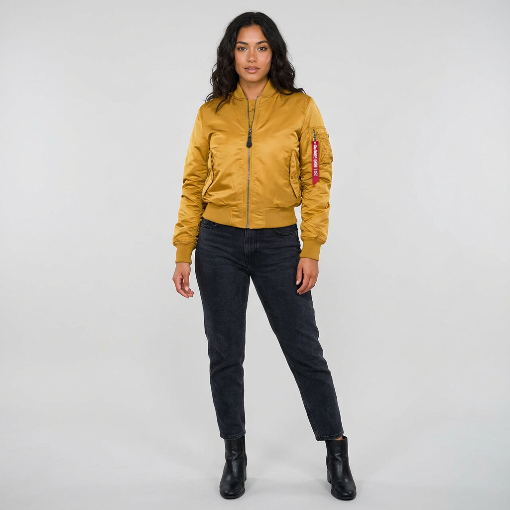 Lucy Eva - Chaqueta bomber utilitaria atemporal
