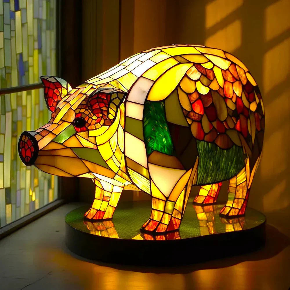 Lampe de table artistique en forme d'animal pour la décoration intérieure – Éclairage d'ambiance décoratif pour le salon, la chambre et les espaces créatifs