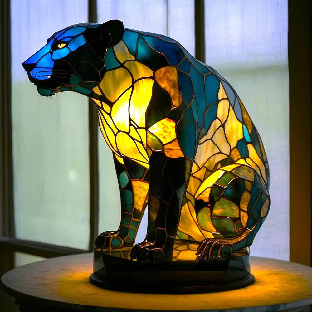 Lampe de table artistique en forme d'animal pour la décoration intérieure – Éclairage d'ambiance décoratif pour le salon, la chambre et les espaces créatifs