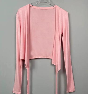 Pilates-Top mit Wickelfront – Leichtes, atmungsaktives Langarmshirt mit V-Ausschnitt für alltäglichen Komfort