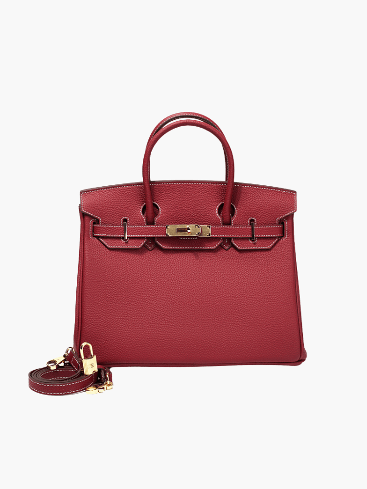 Sac à main élégant en cuir pour femme avec fermeture chic