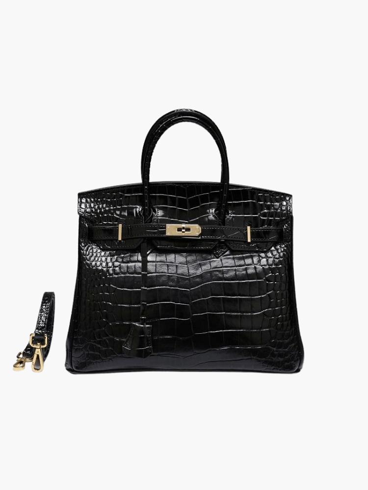 Sac à main élégant en cuir pour femme avec fermeture chic