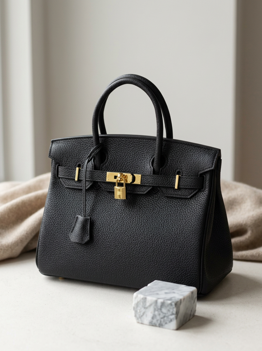 Sac à main élégant en cuir pour femme avec fermeture chic
