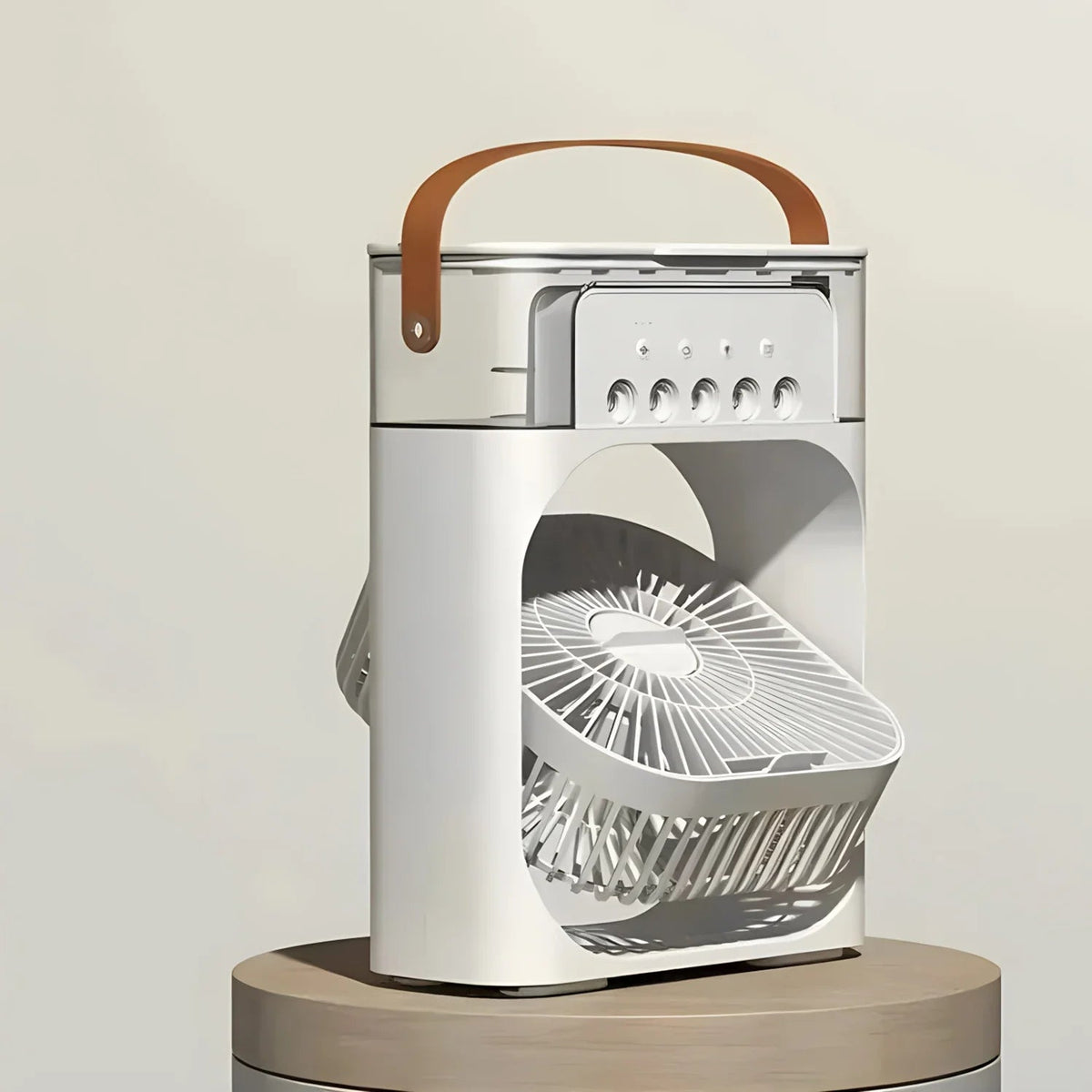 Appareil de refroidissement de l’air 3-en-1 – Ventilateur, refroidisseur personnel et humidificateur avec éclairage d’ambiance LED à 7 couleurs