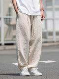 Pantaloni da uomo dalla vestibilità morbida in stile lino – Pantaloni leggeri per outfit estivi, vacanze e tutti i giorni