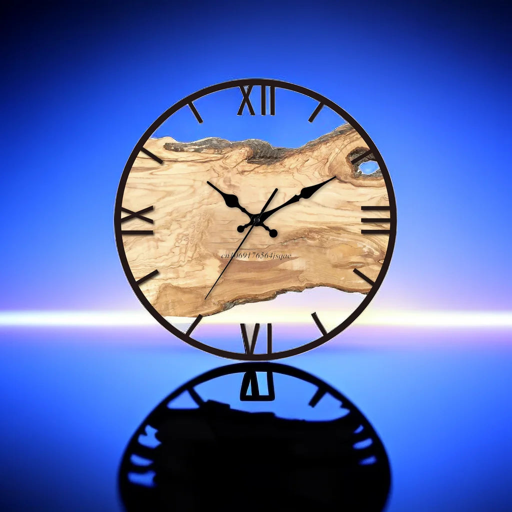 Transparente Wanduhr für moderne Wohndekoration – Minimalistische geräuschlose Uhr für Wohnzimmer und Büro