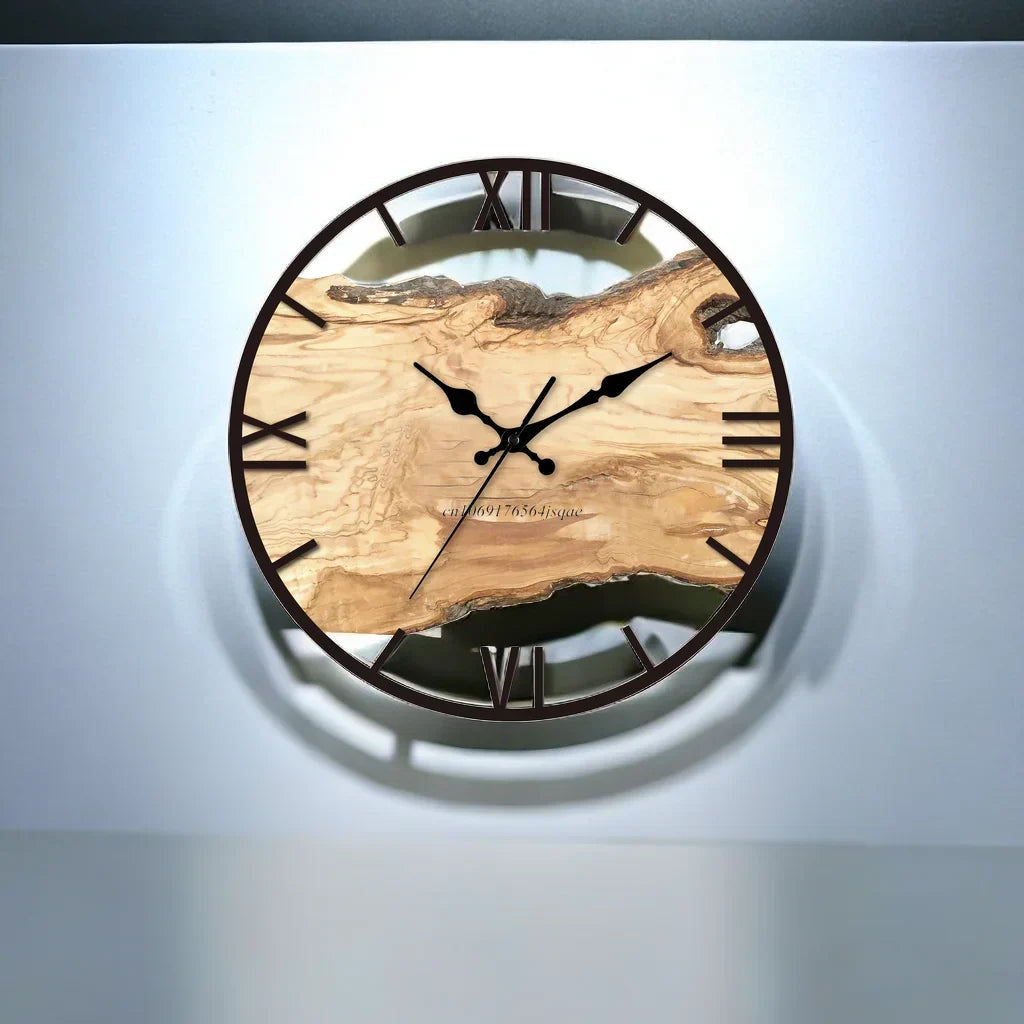 Transparente Wanduhr für moderne Wohndekoration – Minimalistische geräuschlose Uhr für Wohnzimmer und Büro