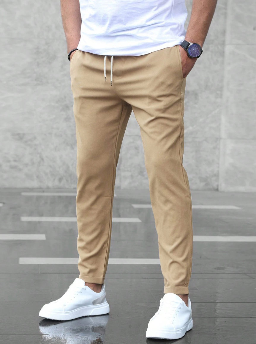 Men’s Stretch Trousers for Everyday Wear – Comfortable Slim-Fit Pants for Work, Casual Outfits and Modern Style
