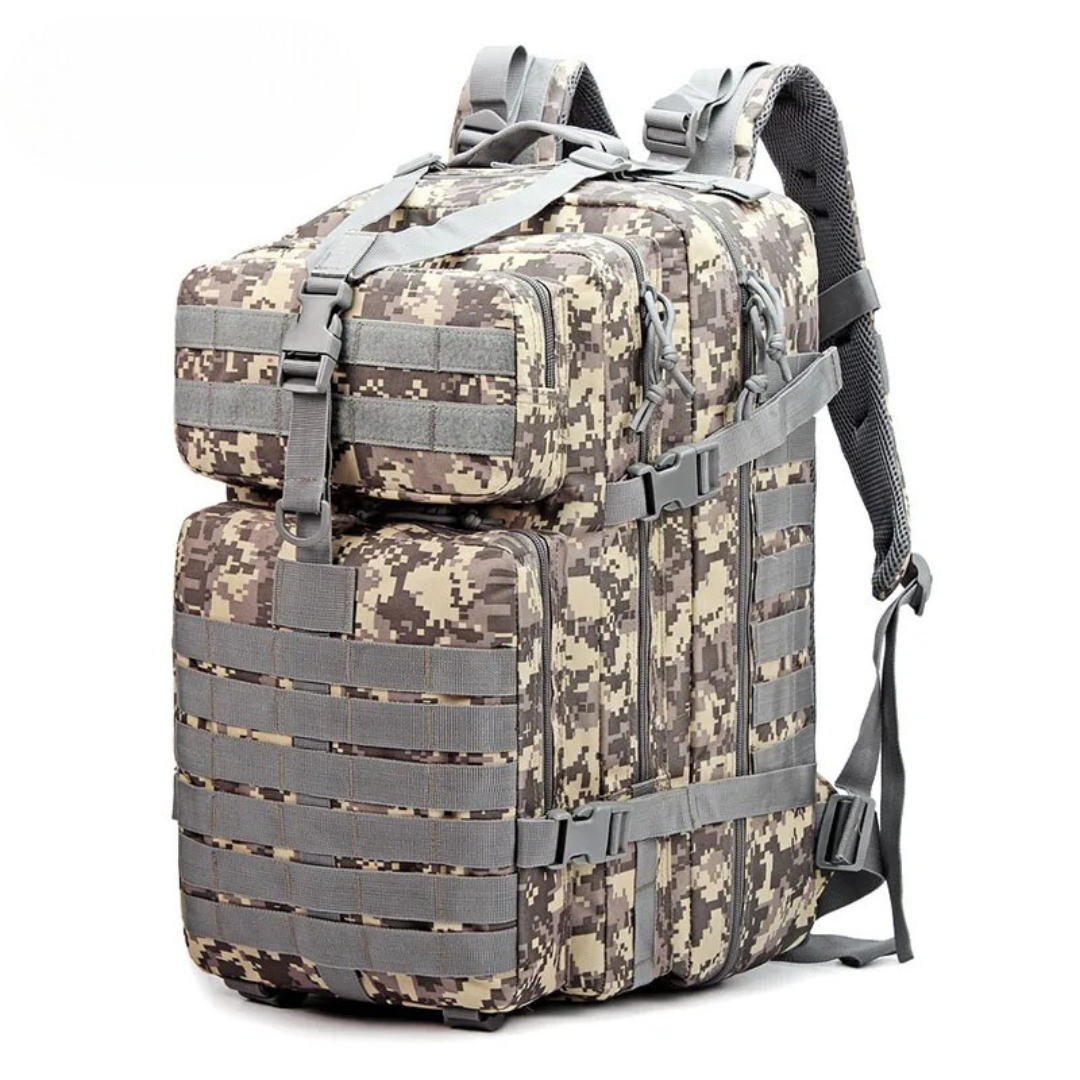 Sac à dos tactique imperméable pour les activités en plein air – Sac durable à plusieurs compartiments pour la randonnée, les voyages et le transport quotidien