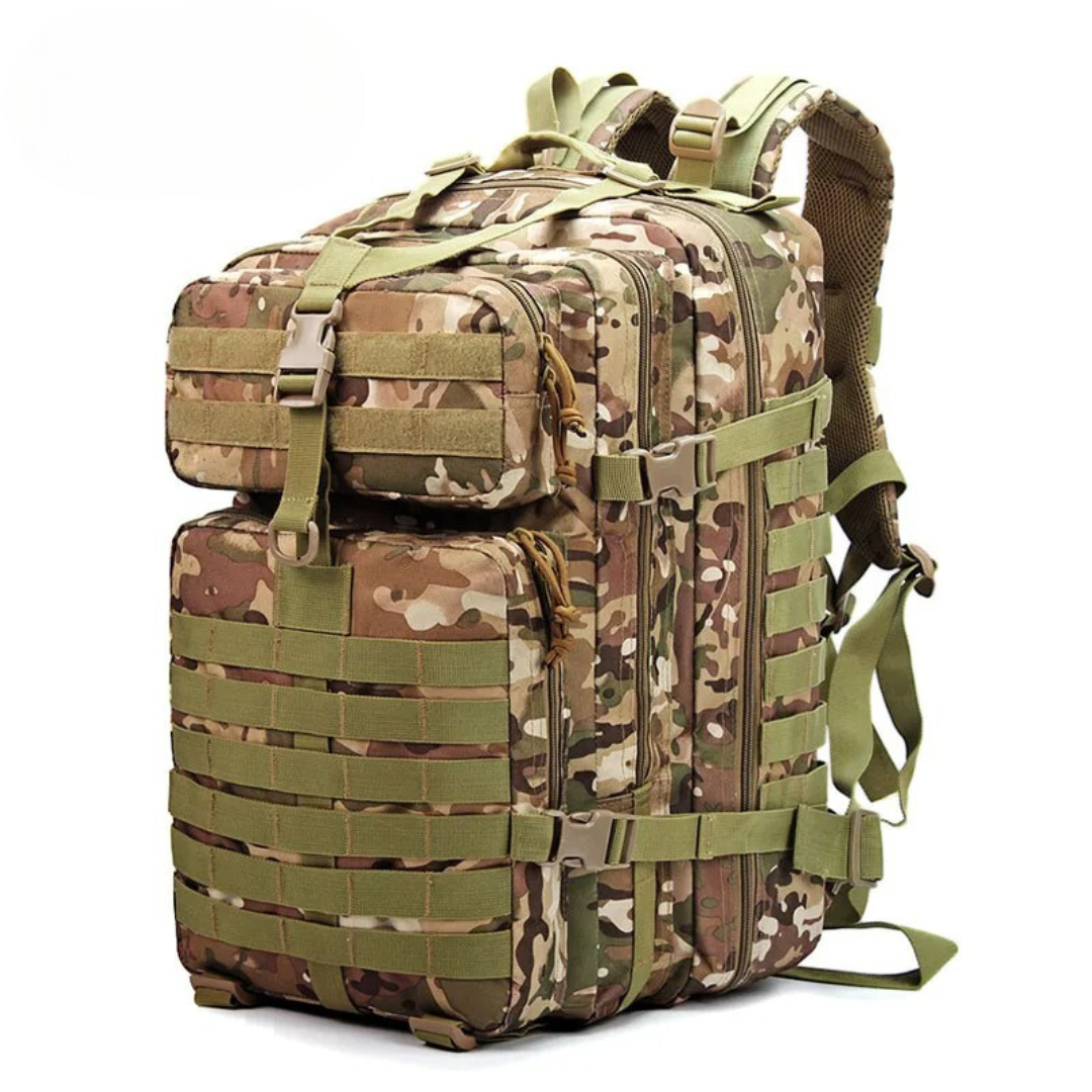 Sac à dos tactique imperméable pour les activités en plein air – Sac durable à plusieurs compartiments pour la randonnée, les voyages et le transport quotidien