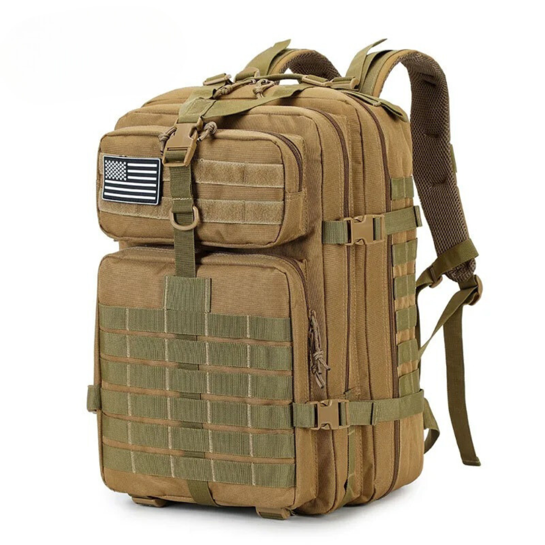 Sac à dos tactique imperméable pour les activités en plein air – Sac durable à plusieurs compartiments pour la randonnée, les voyages et le transport quotidien