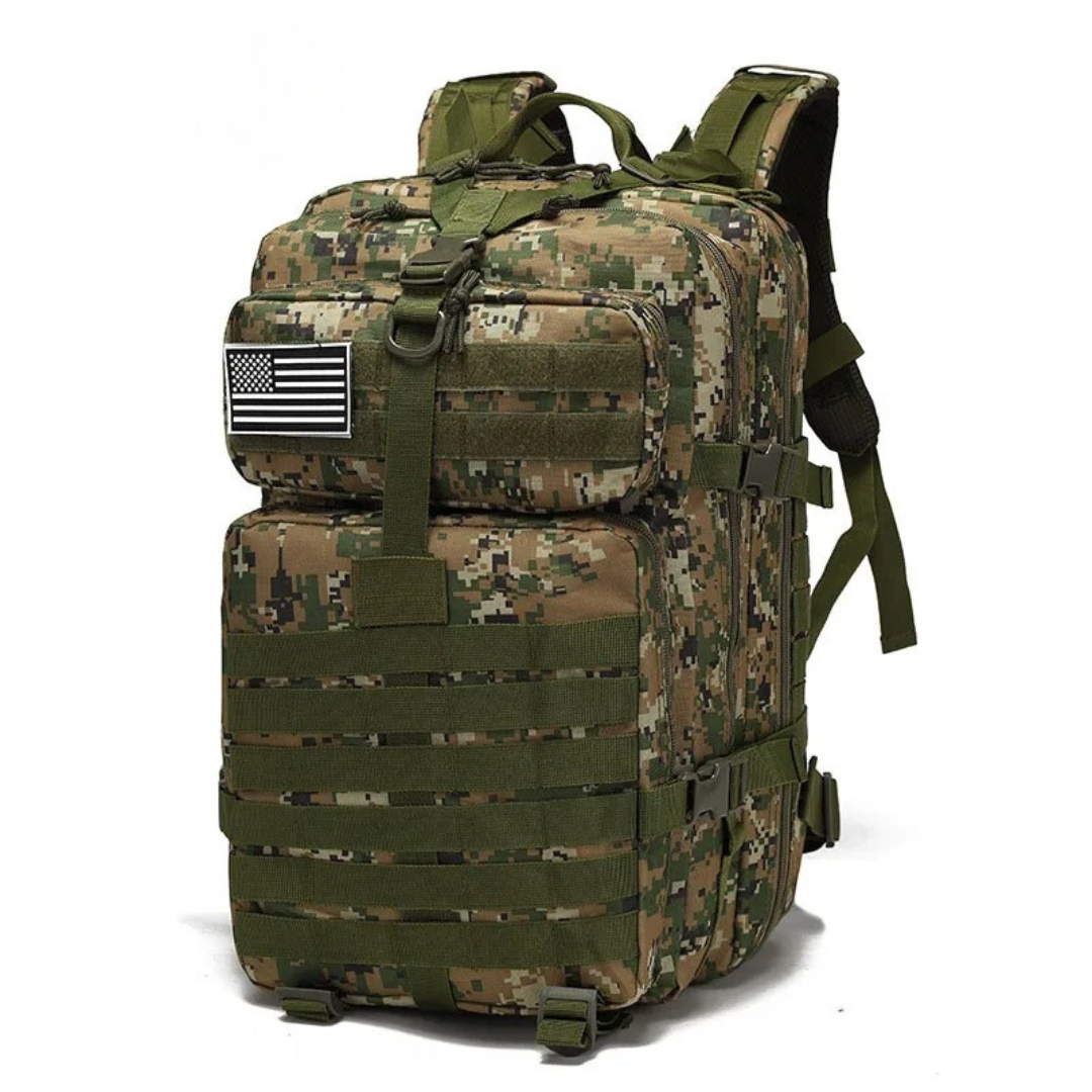 Sac à dos tactique imperméable pour les activités en plein air – Sac durable à plusieurs compartiments pour la randonnée, les voyages et le transport quotidien