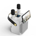 Système d’enceinte karaoké portable avec son à 360° et deux microphones sans fil - Parfait pour les fêtes en intérieur et en extérieur