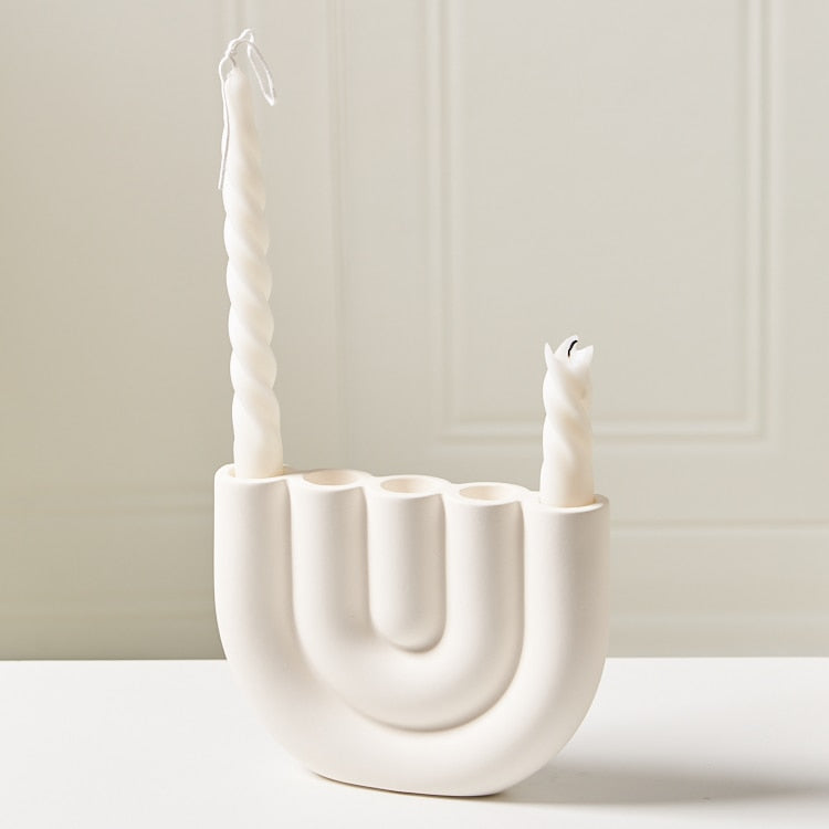 Lustre décoratif avec porte-bougies – Suspension artistique pour le salon, la salle à manger et la décoration intérieure