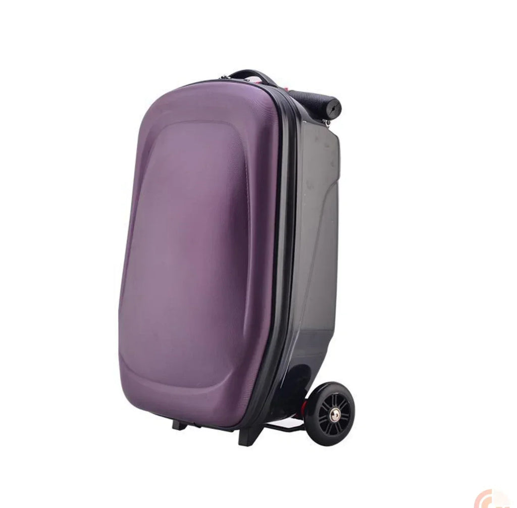 Valise à roulettes avec marchepied pour enfants, idéale en voyage – Bagage cabine léger pour les enfants, les vacances et les soirées pyjama