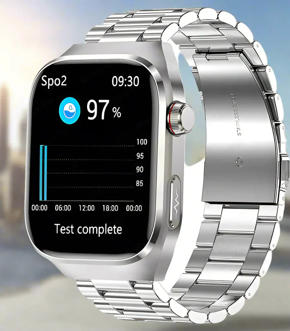Smart Health & Activity Watch – Advanced Wellness Tracking with 2.04-Inch AMOLED Display