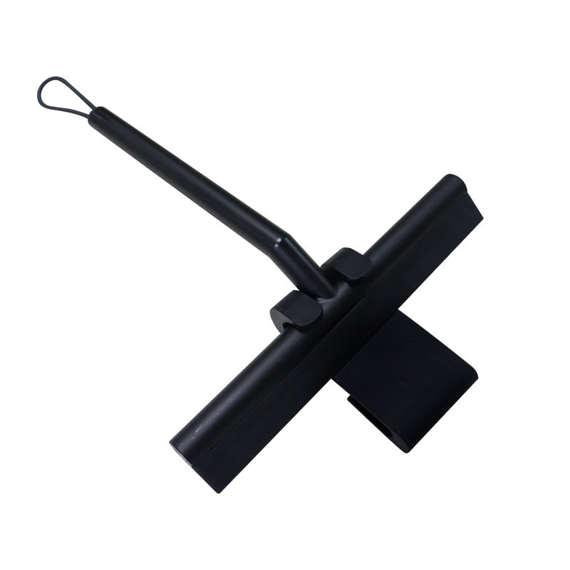 Raclette de douche avec crochet de suspension – Outil de nettoyage des vitres sans traces pour portes de salle de bains et carrelages