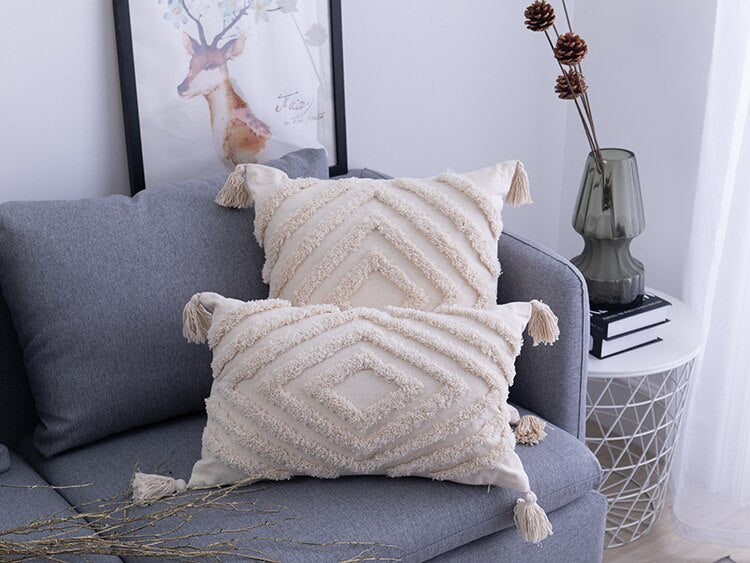 Housses de coussin bohèmes pour la décoration intérieure – Housses de coussin décoratives pour le salon, la chambre et les intérieurs douillets