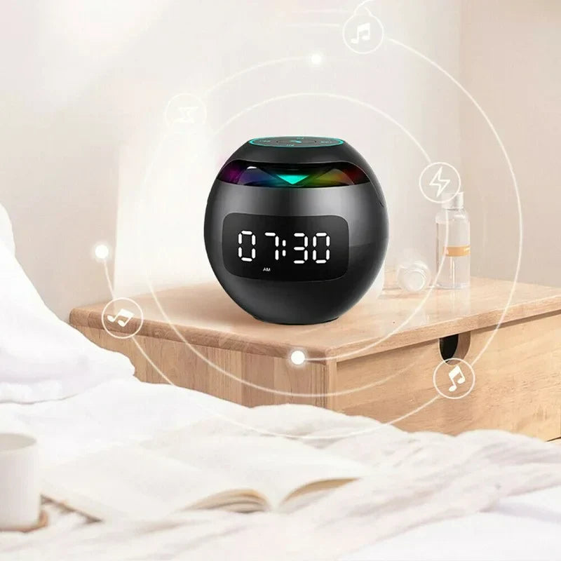 Multifunktions-Lautsprecher-Wecker für das Schlafzimmer – Digitaluhr mit Bluetooth-Audio, Wecker und Nachtanzeige