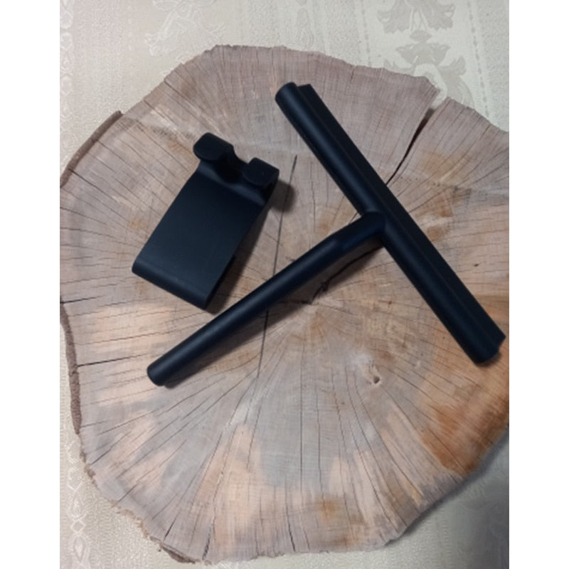 Raclette de douche avec crochet de suspension – Outil de nettoyage des vitres sans traces pour portes de salle de bains et carrelages