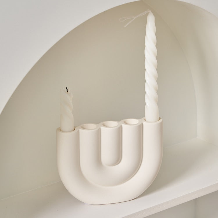 Lustre décoratif avec porte-bougies – Suspension artistique pour le salon, la salle à manger et la décoration intérieure