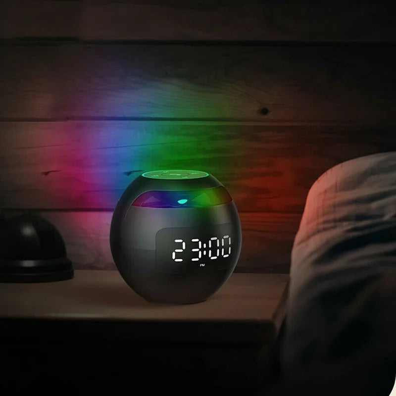 Multifunktions-Lautsprecher-Wecker für das Schlafzimmer – Digitaluhr mit Bluetooth-Audio, Wecker und Nachtanzeige