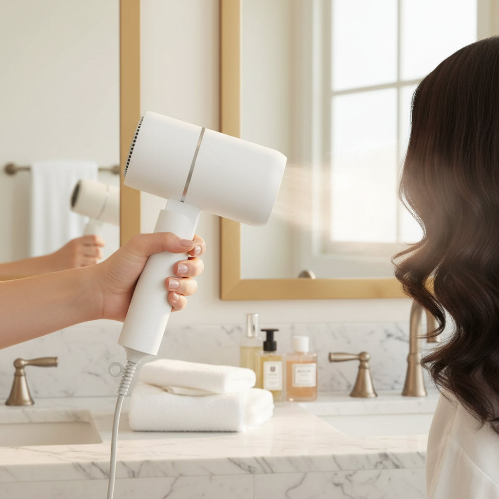 Foldable Ionic Hair Dryer – Compact, Lightweight & Travel-Ready with Frizz-Reducing Technology