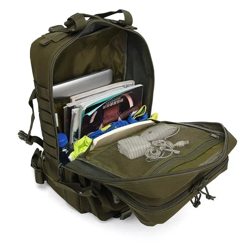 Sac à dos tactique imperméable pour les activités en plein air – Sac durable à plusieurs compartiments pour la randonnée, les voyages et le transport quotidien