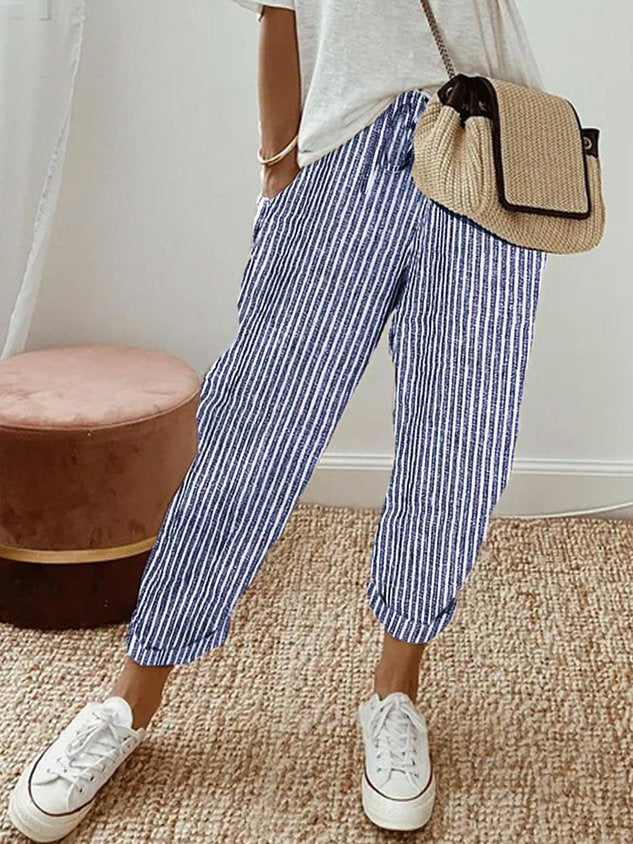 FAYE - Breathable Linen Trousers for Sweat-Free Comfort