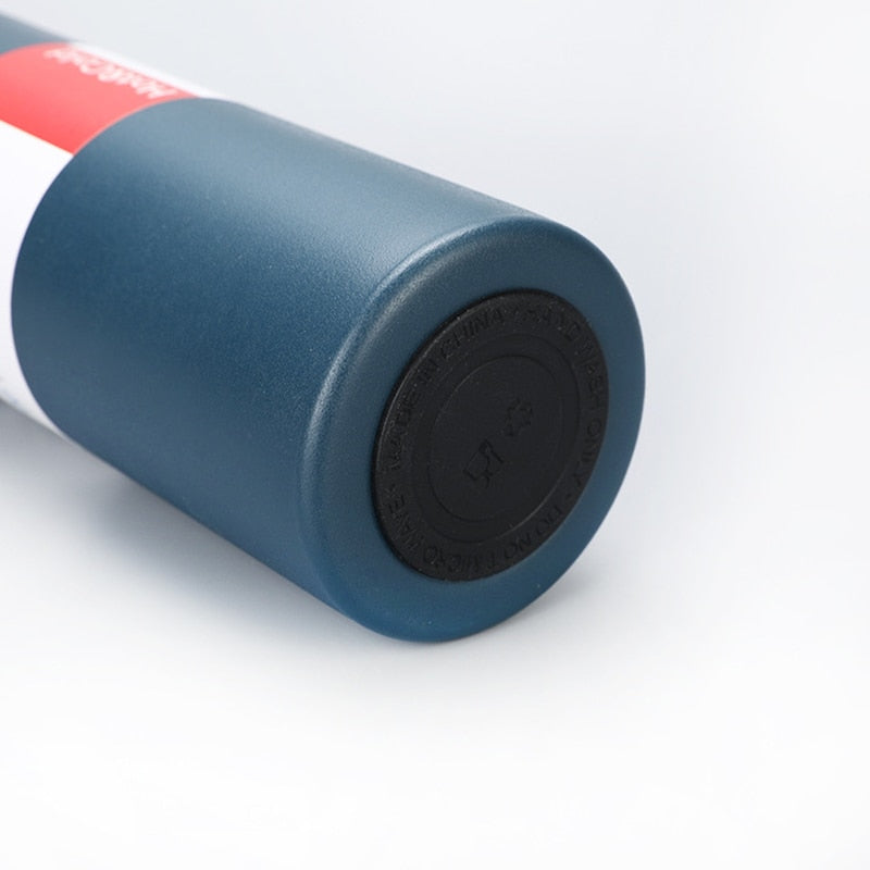 Portable Insulated Thermos Flask – 12-Hour Temperature Retention with Cup-Style Lid