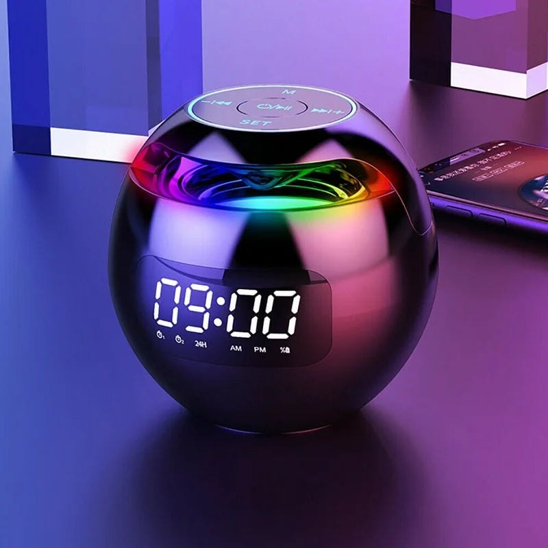 Multifunktions-Lautsprecher-Wecker für das Schlafzimmer – Digitaluhr mit Bluetooth-Audio, Wecker und Nachtanzeige