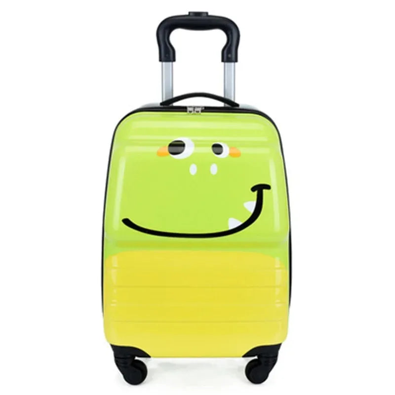 Cartoon Animal Children’s Suitcase for Travel – Lightweight Rolling Luggage for Kids, Holidays and Sleepovers
