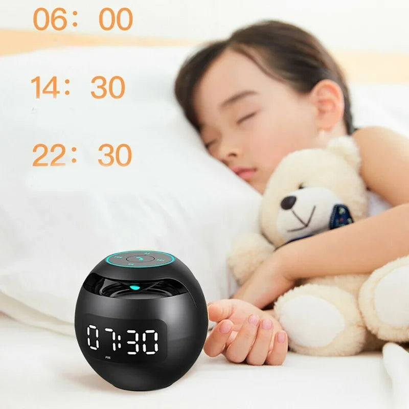 Multifunktions-Lautsprecher-Wecker für das Schlafzimmer – Digitaluhr mit Bluetooth-Audio, Wecker und Nachtanzeige