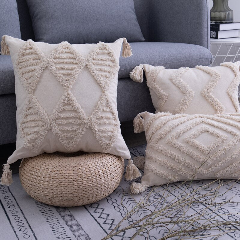 Housses de coussin bohèmes pour la décoration intérieure – Housses de coussin décoratives pour le salon, la chambre et les intérieurs douillets