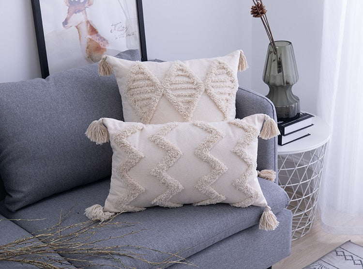 Housses de coussin bohèmes pour la décoration intérieure – Housses de coussin décoratives pour le salon, la chambre et les intérieurs douillets
