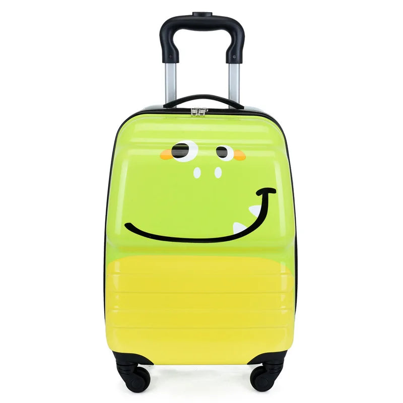 Cartoon Animal Children’s Suitcase for Travel – Lightweight Rolling Luggage for Kids, Holidays and Sleepovers