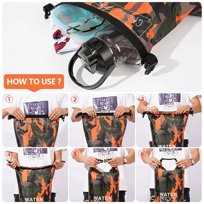 Sac à dos étanche avec séparation entre compartiments secs et humides - sac de voyage et de sport spacieux pour la natation, la salle de sport et les activités de plein air