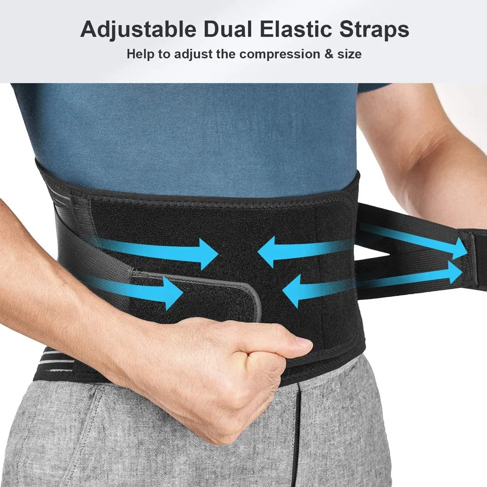 Verstellbarer Rückenstützgurt für täglichen Komfort - Ergonomische Taillenstütze für Arbeit, Fitness und alltägliche Aktivitäten
